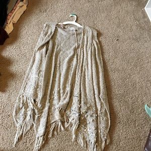 Sequin knitted cartigan